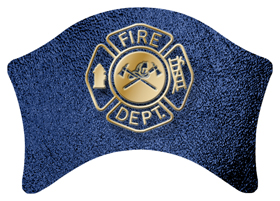 DABAN-418-SH-BL Fire Department Shimmer Blue Background